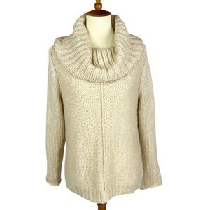 Wooden Ships Paola Buendia Oatmeal Soft Mohair Wool Blend Cowl Sweater S / M